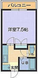 ベルトピア金沢4 1Kの間取図画像