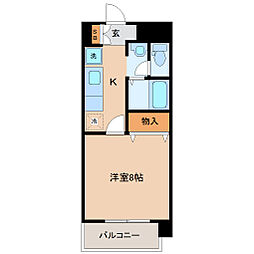 ラ・ステートハウス 1Kの間取図画像