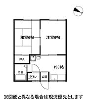 長野県岡谷市川岸上4丁目（賃貸アパート2K・1階・35.74㎡） その2