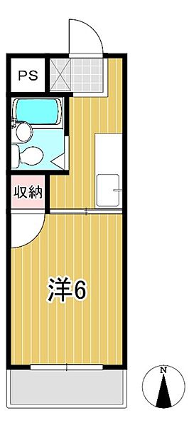 油縄子第2ハイツ 301｜茨城県日立市鮎川町６丁目(賃貸アパート1K・3階・19.83㎡)の写真 その2