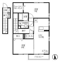 グラシアスB 203 ｜ 栃木県栃木市大平町真弓（賃貸アパート2LDK・2階・63.63㎡） その2