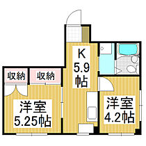 平栗ビル  ｜ 長野県飯田市中央通り4丁目（賃貸アパート2K・4階・42.00㎡） その2