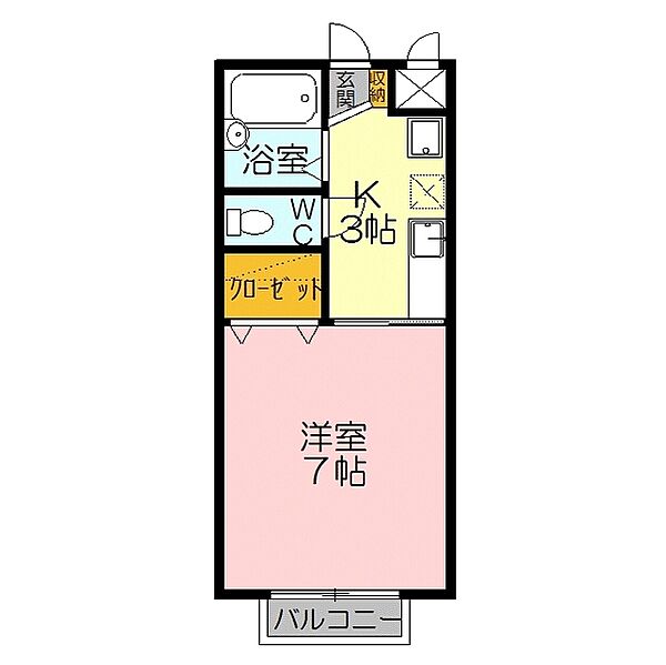 パークサイド東山 105｜鳥取県米子市東山町(賃貸アパート1K・1階・23.18㎡)の写真 その2