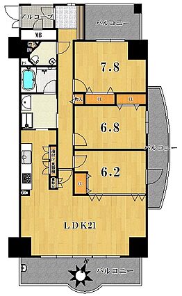 ■東南角部屋■...