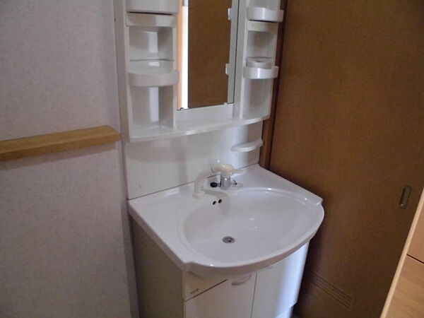 画像6:嬉しいシャワー付の洗面台と室内洗濯機置き場があります