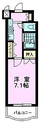 ホートクエルム248 1Kの間取図画像