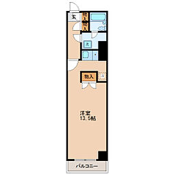 エスパシオ大町2 ワンルームの間取図画像