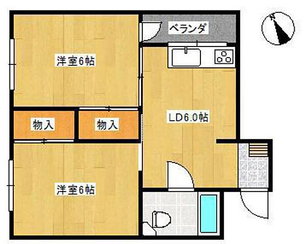 フェニックスビル ｜広島県広島市中区千田町1丁目(賃貸マンション2DK・5階・39.50㎡)の写真 その2