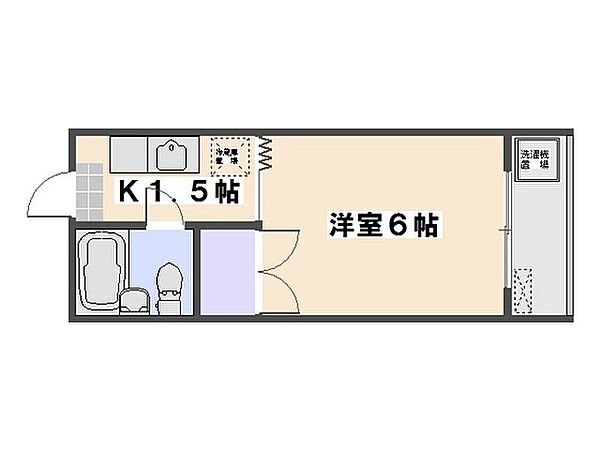 サンライズ千同Ａ ｜広島県広島市佐伯区坪井1丁目(賃貸マンション1K・2階・16.20㎡)の写真 その2