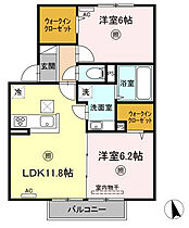 Ｄーroom524沖代 107 ｜ 大分県中津市沖代町２丁目4番40号（賃貸アパート2LDK・1階・57.65㎡） その2