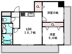 大阪府守口市大日町１丁目（賃貸マンション2LDK・7階・50.80㎡） その2