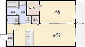 メゾンメルヴェイユ  ｜ 大阪府柏原市大県３丁目（賃貸アパート1LDK・2階・46.42㎡） その2