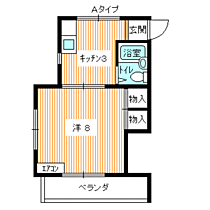 コーポサンモリッヂI 301 ｜ 山口県下関市一の宮本町2丁目（賃貸マンション1K・3階・23.70㎡） その2