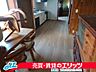 子供部屋：ダイニングキッチンに新しいフローリングが張られました。