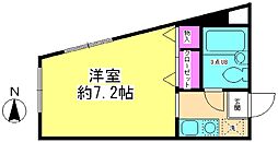 コアさちが丘 ワンルームの間取図画像