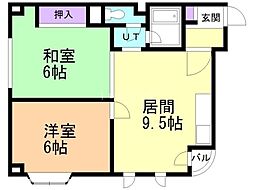 間取図画像 2LDK