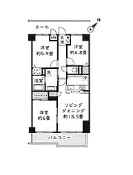 [間取] 住宅ローン減税適合物件　新規内装リフォーム　駅チカ