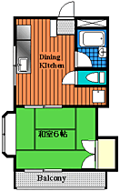 サンメゾン久米川 301 ｜ 東京都東村山市栄町１丁目（賃貸マンション1LDK・3階・27.34㎡） その2