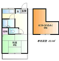 ニューハイツ一ノ宮 9 ｜ 東京都多摩市一ノ宮１丁目（賃貸アパート1K・2階・23.10㎡） その2