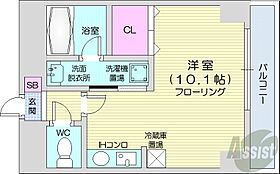 北海道札幌市中央区南五条西7丁目（賃貸マンション1R・9階・25.50㎡） その2