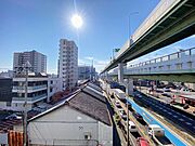リビング南側バルコニーからの眺望です。