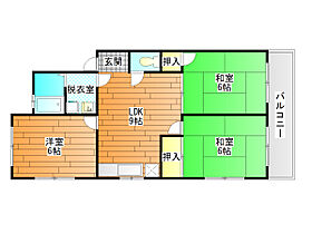 野中ハイツＡ棟  ｜ 大阪府藤井寺市野中４丁目（賃貸アパート3LDK・1階・53.50㎡） その2