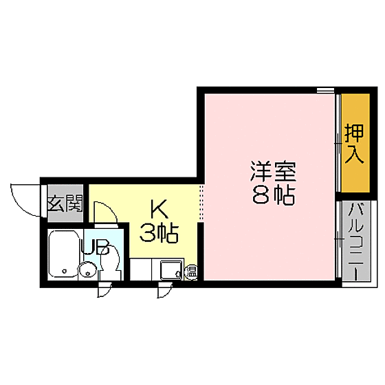 メゾンドサフラン 503｜鳥取県米子市天神町2丁目(賃貸マンション1K・5階・25.50㎡)の写真 その2