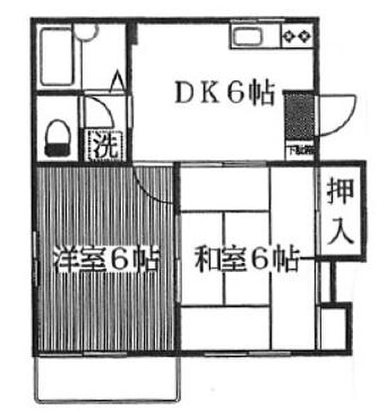 サツキハウス 201｜東京都三鷹市上連雀4丁目(賃貸アパート2DK・2階・37.68㎡)の写真 その4