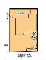 売地 甲府市 緑が丘2丁目 東南角地 建築条件なし 専任媒介の土地画像
