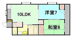 プレミール・タカキ 2LDKの間取図画像