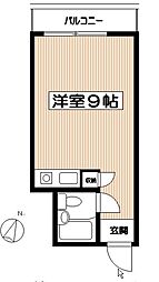 ライオンズプラザ横浜大通り公園 ワンルームの間取図画像