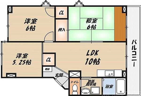 ドリームオアシス ｜大阪府高槻市芝生町4丁目(賃貸マンション3LDK・3階・56.00㎡)の写真 その2