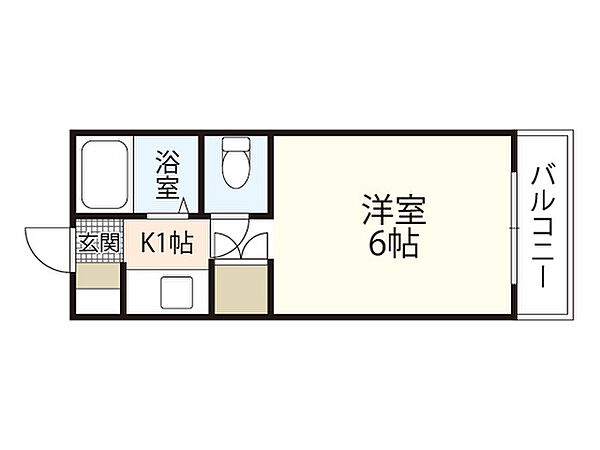 エスカリア中山南 ｜広島県広島市東区中山南1丁目(賃貸マンション1K・3階・16.00㎡)の写真 その2