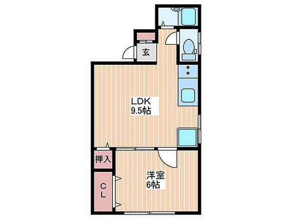 沖川ビル 0202｜広島県広島市東区光町2丁目(賃貸マンション1LDK・2階・34.02㎡)の写真 その2