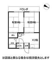 長野県岡谷市川岸上4丁目（賃貸アパート2K・1階・35.74㎡） その2