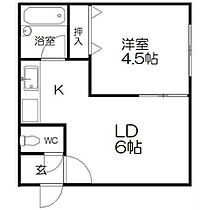 シャネル平岸 202 ｜ 北海道札幌市豊平区平岸六条13丁目（賃貸アパート1DK・2階・26.73㎡） その2