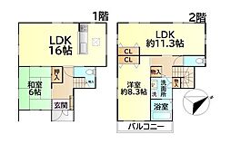 阪和線 久米田駅 徒歩17分