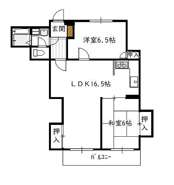 バンベールハウス（2LDK） A302号｜宮崎県宮崎市大字恒久(賃貸マンション2LDK・3階・56.72㎡)の写真 その2