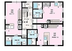プリマシティ ワンルームの間取図画像