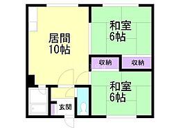 間取図画像 2LDK