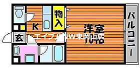 オーランド岩田  ｜ 岡山県赤磐市岩田（賃貸マンション1K・2階・30.70㎡） その2