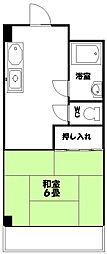 東海伸銅ビル 1DKの間取図画像
