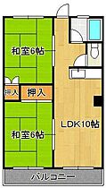 白銀マンション  ｜ 福岡県北九州市小倉北区東篠崎1丁目（賃貸マンション2LDK・3階・40.76㎡） その2