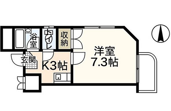 スリーゼ白島 ｜広島県広島市中区白島九軒町(賃貸マンション1K・2階・23.00㎡)の写真 その2