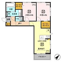 フィオーレ金田西  ｜ 千葉県木更津市瓜倉（賃貸アパート2LDK・1階・57.52㎡） その2