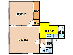 コーポアカシヤ 1階