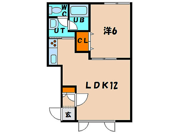 スウィートチェリーB 102｜北海道函館市石川町(賃貸アパート1LDK・1階・40.93㎡)の写真 その2