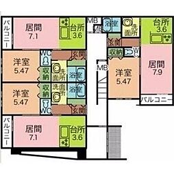 パーク五稜郭館 1階