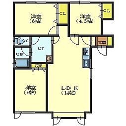 ハイツサワダ桔梗 1階