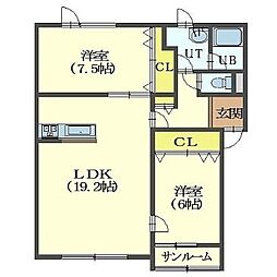 ヴィラージュ東浜 2階